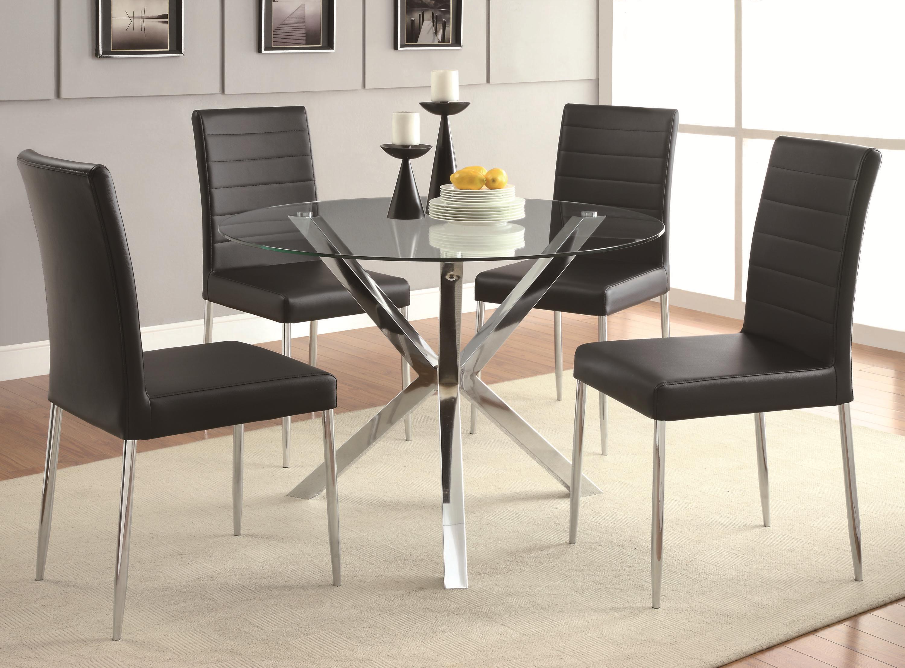 Chrome base dining 2025 chairs